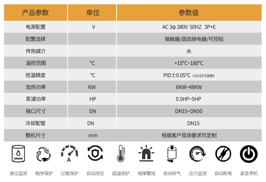 高溫水溫機參數